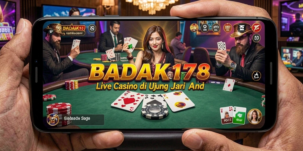 Tampilan utama BADAK178 menampilkan gameplay Live Casino yang mendebarkan.