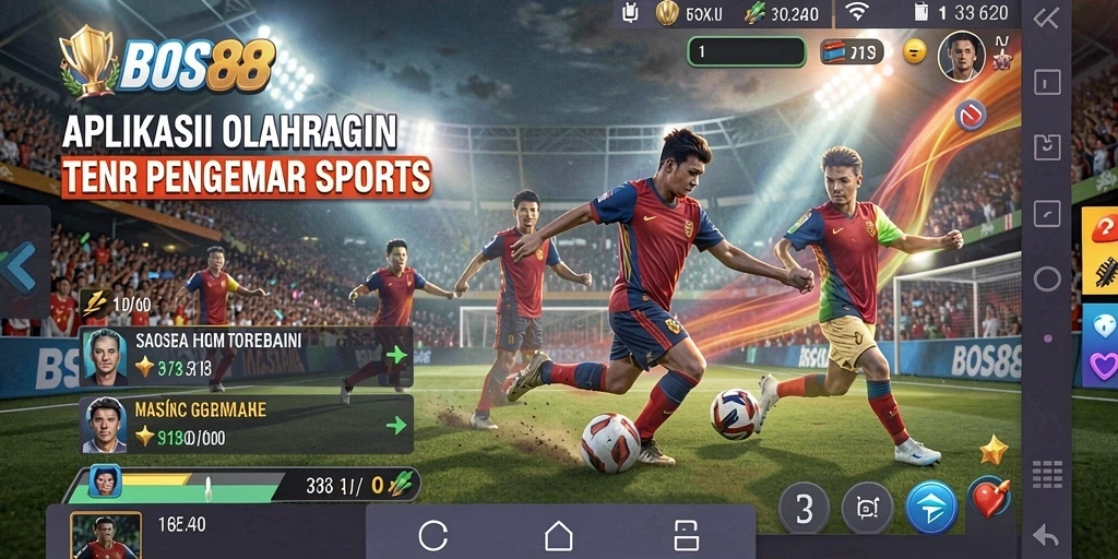 Screenshot BOS88 menampilkan aksi seru dalam gameplay olahraga.