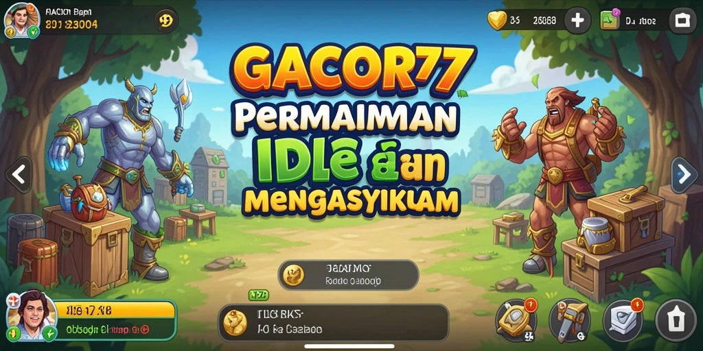 Tampilan gameplay GACOR77 yang menawan dengan interaksi karakter.