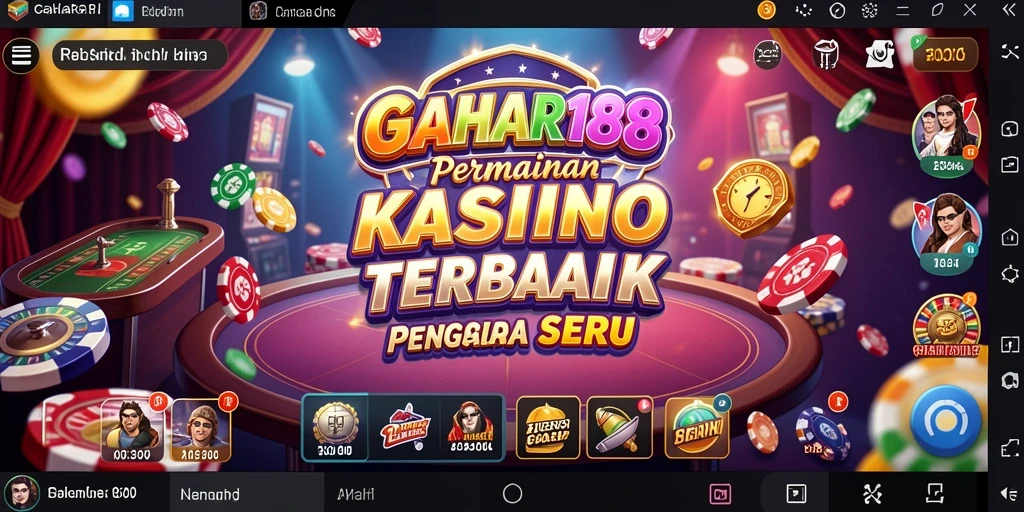 Screenshot GAHAR188 menampilkan gameplay kasino yang mendebarkan.