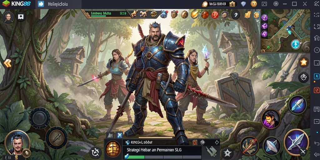 Tampilan gameplay KING88 yang menegangkan dan strategis di setiap pertempuran.
