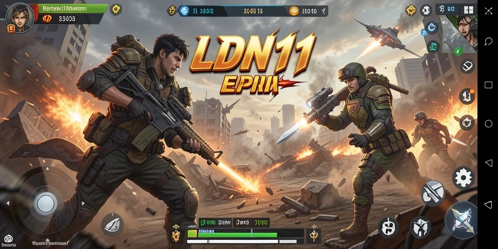 Screenshot utama LDN11 menampilkan pertarungan seru dengan grafis yang memukau.