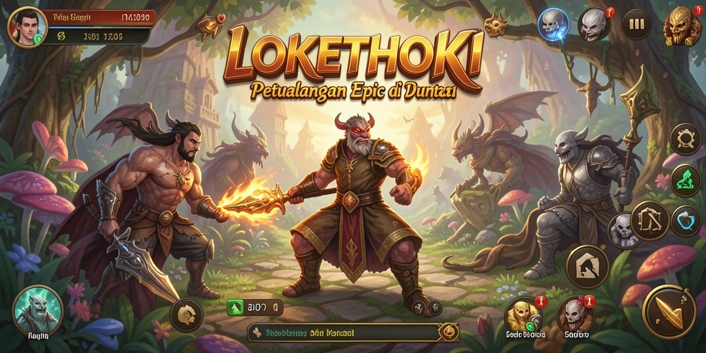 Menampilkan aksi seru pertarungan ARPG LOKETHOKI.