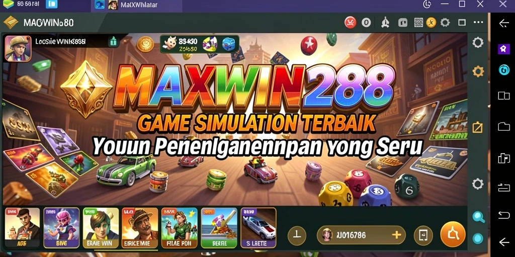 Tampilan screenshot gameplay <strong>MAXWIN288</strong> yang penuh aksi dan interaksi.