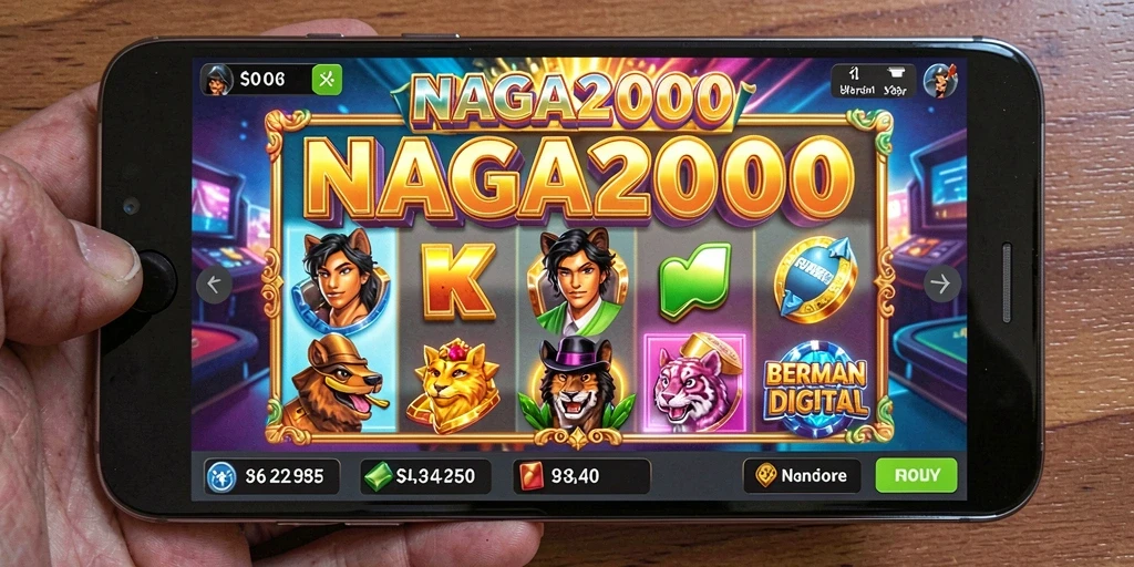 Tampilan gameplay <strong>NAGA2000</strong> dengan grafik yang menarik dan fitur bonus.