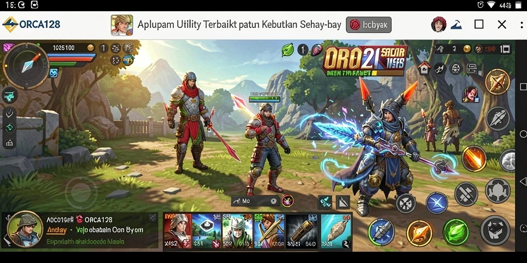 Tampilan antarmuka ORCA128 yang modern dan fungsional.