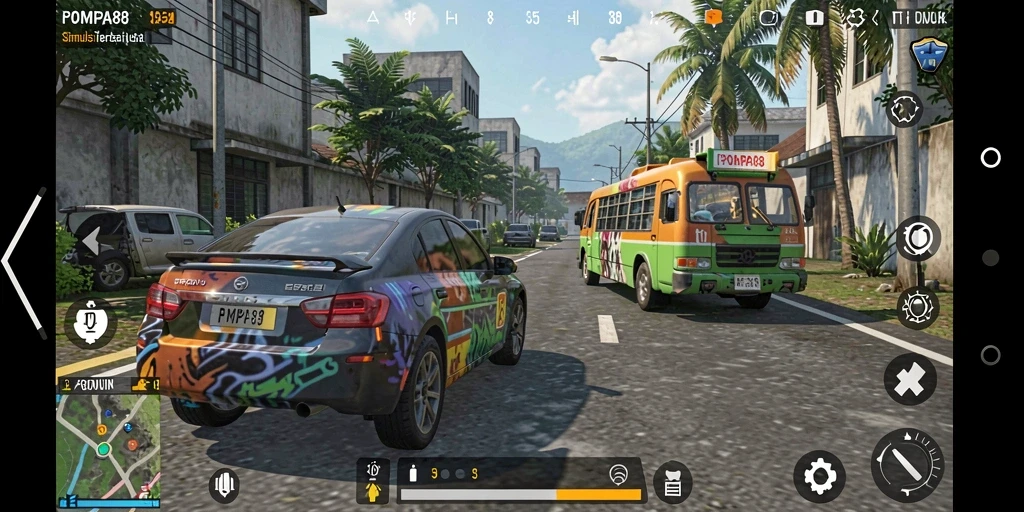 Tampilan gameplay yang menarik dan realistis di POMPA88.