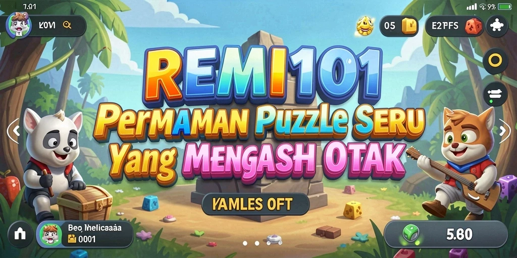 Gambar gameplay <strong>REMI101</strong> dengan berbagai teka-teki menantang.