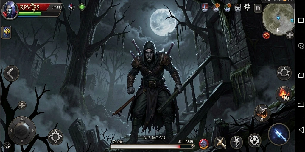 Gameplay menyeramkan dengan suasana gelap dan mencekam.