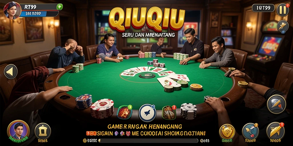 Gambaran gameplay QiuQiu yang seru dan kompetitif di RT99.