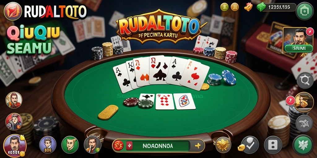 Tampilan gameplay QiuQiu yang menarik dan interaktif.