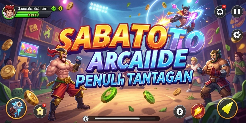 Tampilan gameplay SABATOTO yang penuh aksi dan warna.