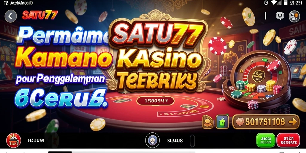 Screenshot SATU77 menampilkan gameplay Kasino yang menarik dan seru.