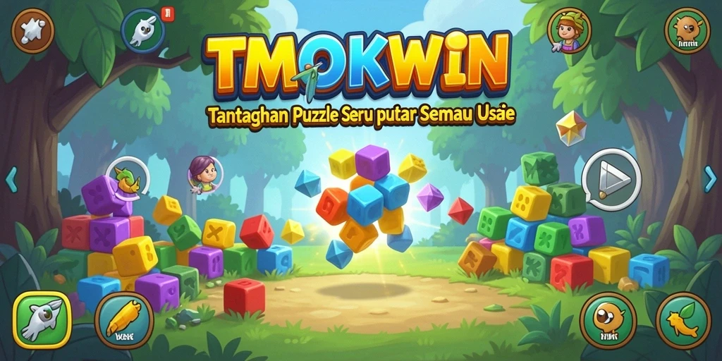 Tampilan gameplay interaktif dan menantang dari TMOKWIN.