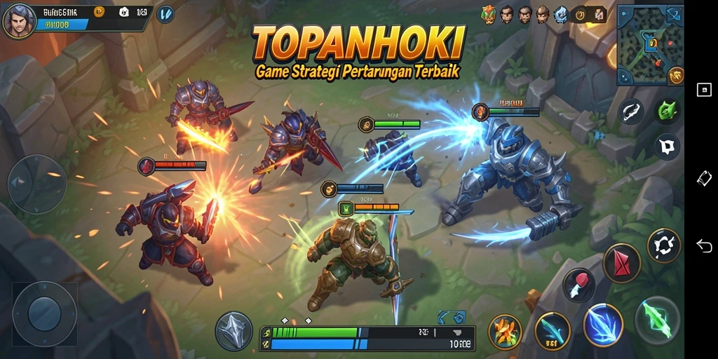 Gameplay mendebarkan dengan strategi pertempuran yang intens.